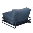 OVIALA - Chauffeuse pour salon de jardin modulable avec structure bleu pacific - Mixi - vignette