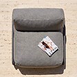 OVIALA - Chauffeuse pour salon de jardin modulable avec structure gris - Mixi - vignette