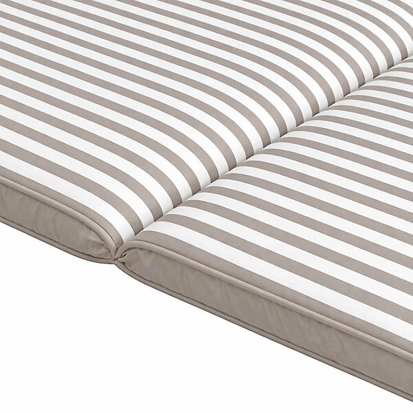 OVIALA - Lot de 2 coussins pour bain de soleil 186 x 53 cm polyester taupe - Tikal - large