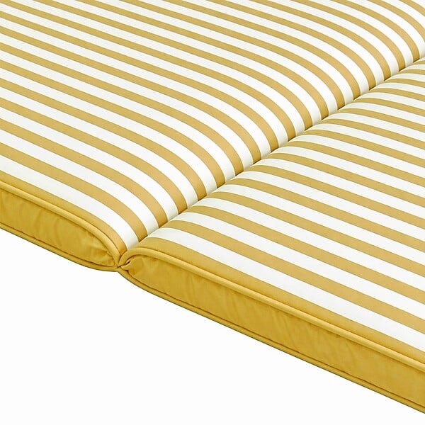 OVIALA - Lot de 2 coussins pour bain de soleil 186 x 53 cm polyester jaune - Tikal - large