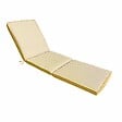 OVIALA - Lot de 2 coussins pour bain de soleil 186 x 53 cm polyester jaune - Tikal - vignette