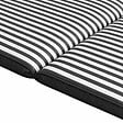 OVIALA - Lot de 2 coussins pour bain de soleil 186 x 53 cm polyester noir - Tikal - vignette