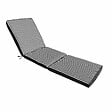 OVIALA - Lot de 2 coussins pour bain de soleil 186 x 53 cm polyester noir - Tikal - vignette