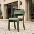 CONCEPT USINE - Ensemble de 4 chaises de jardin empilables vertes BERGAME - vignette