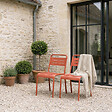 CONCEPT USINE - Lot de 2 chaises de jardin empilables terracotta BERGAME $ - vignette