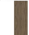 GD MENUISERIES - Porte Coulissante Décor Noyer Light Walnut H204 x L73 cm, Rail alu Bandeau Blanc - vignette