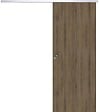 GD MENUISERIES - Porte Coulissante Décor Noyer Light Walnut H204 x L83 cm,Rail Alu, coquilles - vignette