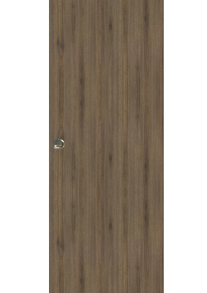 GD MENUISERIES - Porte Coulissante Décor Noyer Light Walnut H204 x L83 cm, Coquilles - large