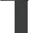 GD MENUISERIES - Porte Coulissante Effet Chêne Anthracite Grey Oak H204 x L83 cm, Rail alu Bandeau noir - vignette