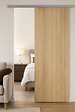GD MENUISERIES - Porte Coulissante Décor Chêne Naturel Honey Oak  H204 x L73 cm, Rail Alu - vignette