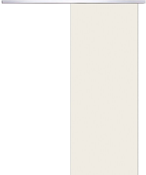 GD MENUISERIES - Porte Coulissante Blanc Pur Lacdor  H204 x L73 cm, Rail Alu - large