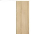 GD MENUISERIES - Porte Coulissante Décor Chêne Naturel Honey Oak  H204 x L83 cm, Rail alu Bandeau Blanc - vignette
