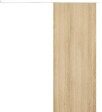 GD MENUISERIES - Porte Coulissante Décor Chêne Naturel Honey Oak  H204 x L73 cm, Rail alu Bandeau Blanc - vignette
