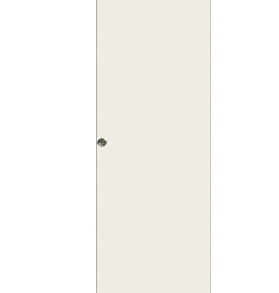 GD MENUISERIES - Porte Coulissante Blanc Pur Lacdor  H204 x L83 cm, coquilles - large