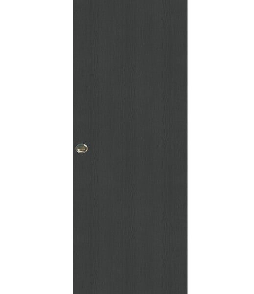 GD MENUISERIES - Porte Coulissante Effet Chêne Anthracite Grey Oak H204 x L93 cm, Coquilles - large
