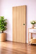 GD MENUISERIES - Porte Coulissante Décor Chêne Naturel Honey Oak  H204 x L93 cm, coquilles, tire doigt - vignette