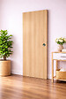 GD MENUISERIES - Porte Coulissante Décor Chêne Naturel Honey Oak  H204 x L73 cm, coquilles, tire doigt - vignette