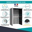 ATOLE - Cache climatiseur, acoustique ATOLE en Aluminium Thermolaqué - Taille 4 : H. 157 x L. 100 x P. 84 cm - Blanc - vignette
