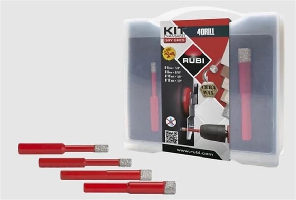 RUBI - Kit de 4 trépans mini drygres 4drill wonder - RUBI - 5939 - large