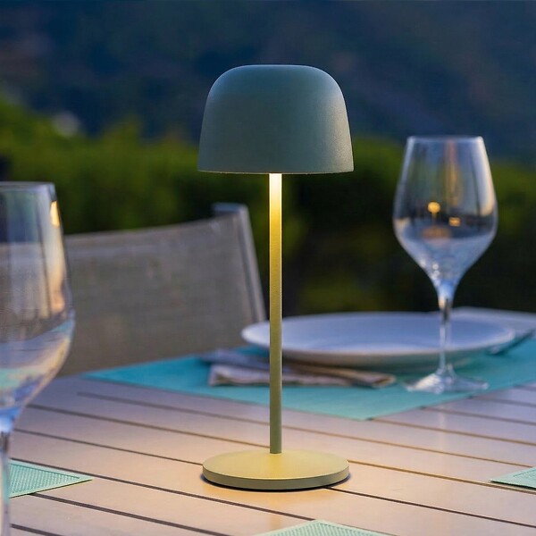 LUMISKY - Lampe de table sans fil SOPHIA Vert H28cm - large