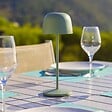 LUMISKY - Lampe de table sans fil SOPHIA Vert H28cm - vignette