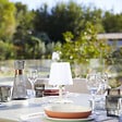 LUMISKY - Lampe de table sans fil STANDY MINI Sable H25cm - vignette