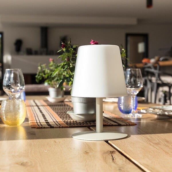 LUMISKY - Lampe de table sans fil STANDY MINI Sable H25cm - large