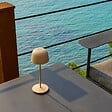 LUMISKY - Lampe de table sans fil SOPHIA Sable H28cm - vignette