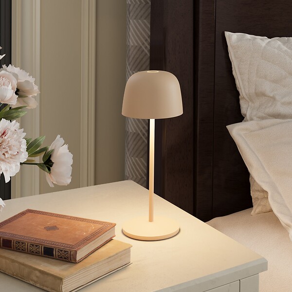 LUMISKY - Lampe de table sans fil SOPHIA Sable H28cm - large