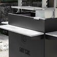 GRILL'CHIC - Tablettes pour Barbecue Argentin Santa Maria Asado sur meuble avec Supports en Acier - Lot de 3 - vignette