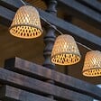 LUMISKY - Guirlande solaire bambou CHILL HYBRID 10 ampoules 3.8M - vignette