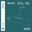 VOUNOT - Lot de 5 Bordure de jardin en métal galvanisé flexible 100x18cm - vignette