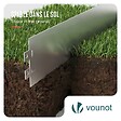 VOUNOT - Lot de 5 Bordure de jardin en métal galvanisé flexible 100x18cm - vignette