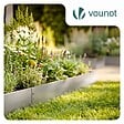 VOUNOT - Lot de 10 Bordure de jardin en métal galvanisé flexible 100x13cm - vignette