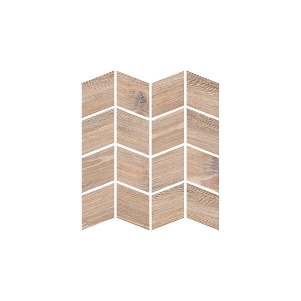 RO'MA NATURE - Mosaïque effet Bois Chêne Brut 27,5x24x1 cm Valdoro - Sol et mur intérieur (vendu par carton de 0,53 m²) - large