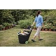 KZ GARDEN - Chariot de jardin 62L 2 roues - Transport Bois, Terreau, Plantes Trolley Plastique robuste recyclé Noir KZ GARDEN - vignette