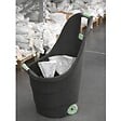 KZ GARDEN - Chariot de jardin 62L 2 roues - Transport Bois, Terreau, Plantes Trolley Plastique robuste recyclé Noir KZ GARDEN - vignette