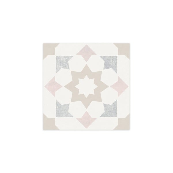 RO'MA NATURE - Carrelage effet Carreau ciment Rovano Greige 22,3x22,3x0,9 cm Elior - Sol et mur intérieur (vendu par carton de 0,65 m²) - large