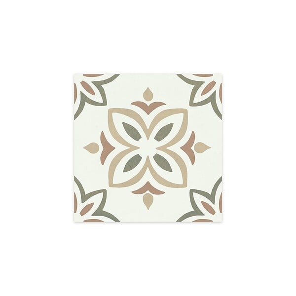 RO'MA NATURE - Carrelage effet Carreau ciment Avelora Vert 22,3x22,3x0,9 cm Proviel - Sol et mur intérieur (vendu par carton de 0,65 m²) - large