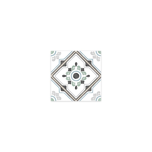 RO'MA NATURE - Carrelage effet Carreau ciment Cirelia Beige 12,3x12,3x0,87 cm Tanerio - Sol et mur intérieur (vendu par carton de 0,51 m²) - large