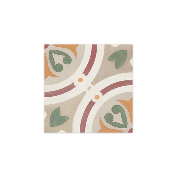 RO'MA NATURE - Carrelage effet Carreau ciment Saloria Greige 22,3x22,3x0,9 cm Solren - Sol et mur intérieur (vendu par carton de 0,65 m²) - large