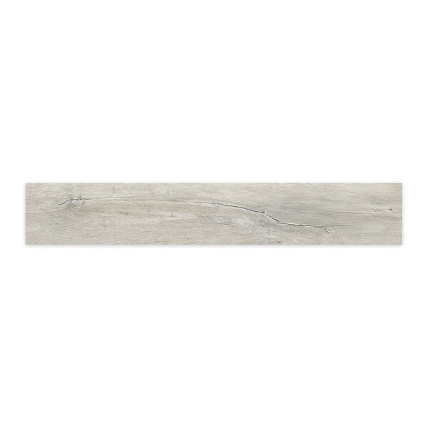 RO'MA NATURE - Carrelage effet Parquet Bois Gris Brume 121x19,5x0,9 cm In&Out Lunerol - Sol et mur intérieur et Sol extérieur (vendu par carton de 0,94 m²) - large