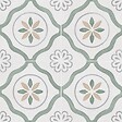RO'MA NATURE - Carrelage effet Carreau ciment Azoria Vert 22,3x22,3x0,9 cm Ventoril - Sol et mur intérieur (vendu par carton de 0,65 m²) - vignette