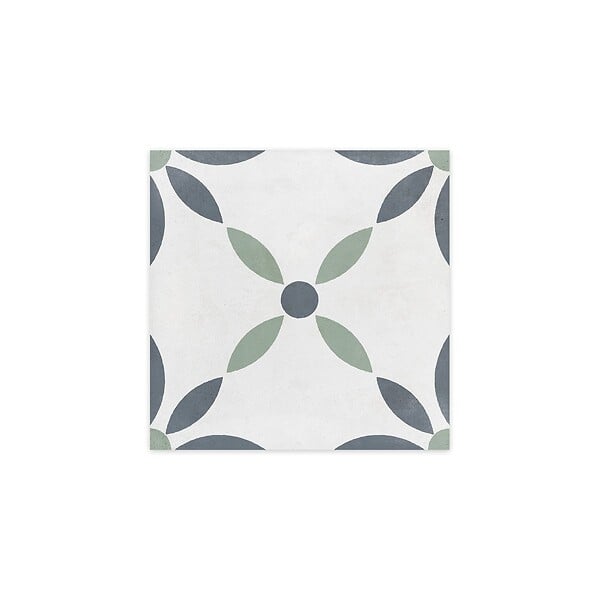 RO'MA NATURE - Carrelage effet Carreau ciment Soliris Bleu 22,3x22,3x0,9 cm Novera - Sol et mur intérieur (vendu par carton de 0,65 m²) - large