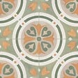 RO'MA NATURE - Carrelage effet Carreau ciment Saloria Vert 22,3x22,3x0,9 cm Solren - Sol et mur intérieur (vendu par carton de 0,65 m²) - vignette