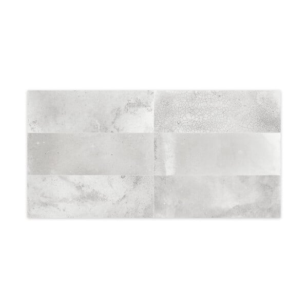 RO'MA NATURE - Carrelage Vintage effet Zellige Gris 40x20x1,03 cm Patrina - Mur intérieur (vendu par carton de 0,96 m²) - large