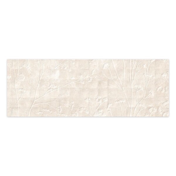 RO'MA NATURE - Carrelage effet Béton 3D Beige Lin Flor 100x33,3x0,98 cm Montelis - Mur intérieur (vendu par carton de 1,67 m²) - large