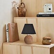 COREP - Lampe à poser - Céramique - Minilou - Noir et naturel - vignette