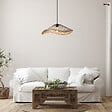 COREP - Suspension mekong metal et rotin d48cm - vignette