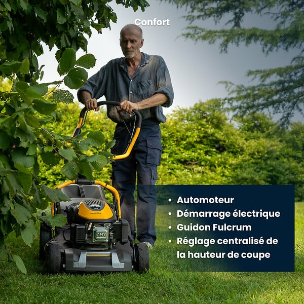 STIGA - Tondeuse thermique Combi 753 SE - 166cc / 51cm + demarrage electrique - large